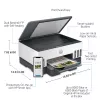 HP Smart Tank Drucker, Thermotintenstrahl, Farbdruck, 4800 x 1200 DPI, A4, Direktdruck, Grau