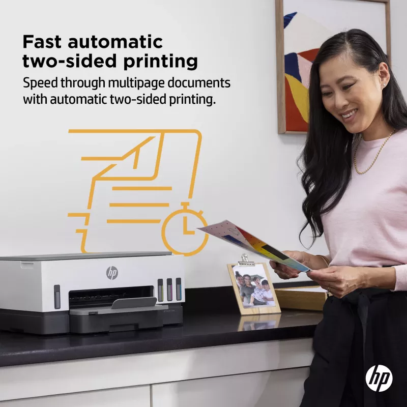 HP Smart Tank Drucker, Thermotintenstrahl, Farbdruck, 4800 x 1200 DPI, A4, Direktdruck, Grau
