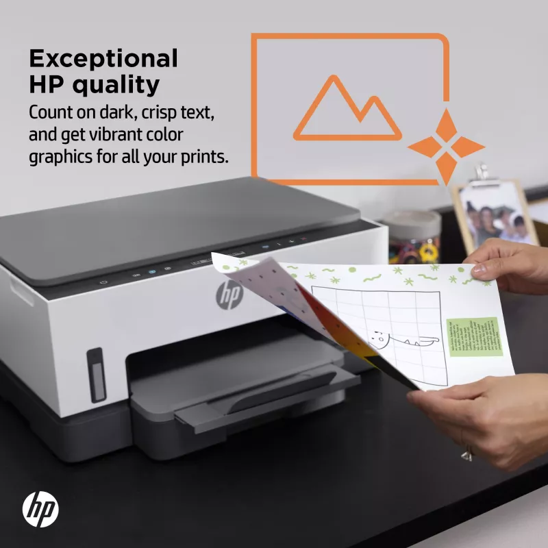 HP Smart Tank Drucker, Thermotintenstrahl, Farbdruck, 4800 x 1200 DPI, A4, Direktdruck, Grau