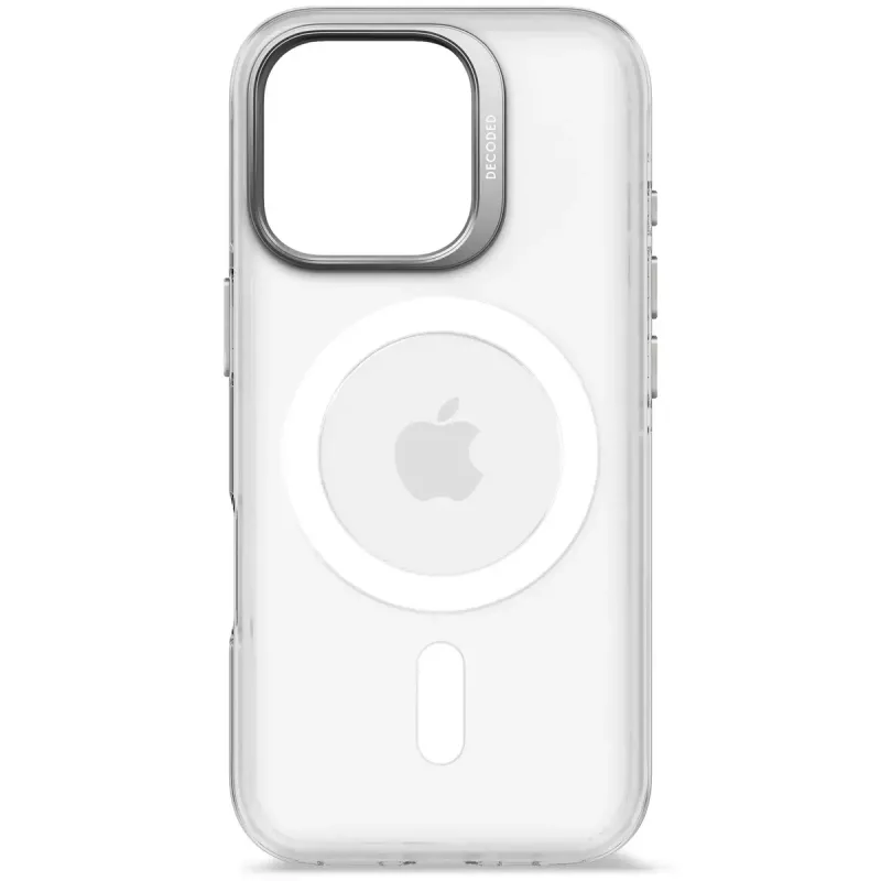 Handyhülle Decoded Clear Case für iPhone 16 Pro, Polycarbonat, transparent weiß, passend für 6,3 Zoll (16 cm)