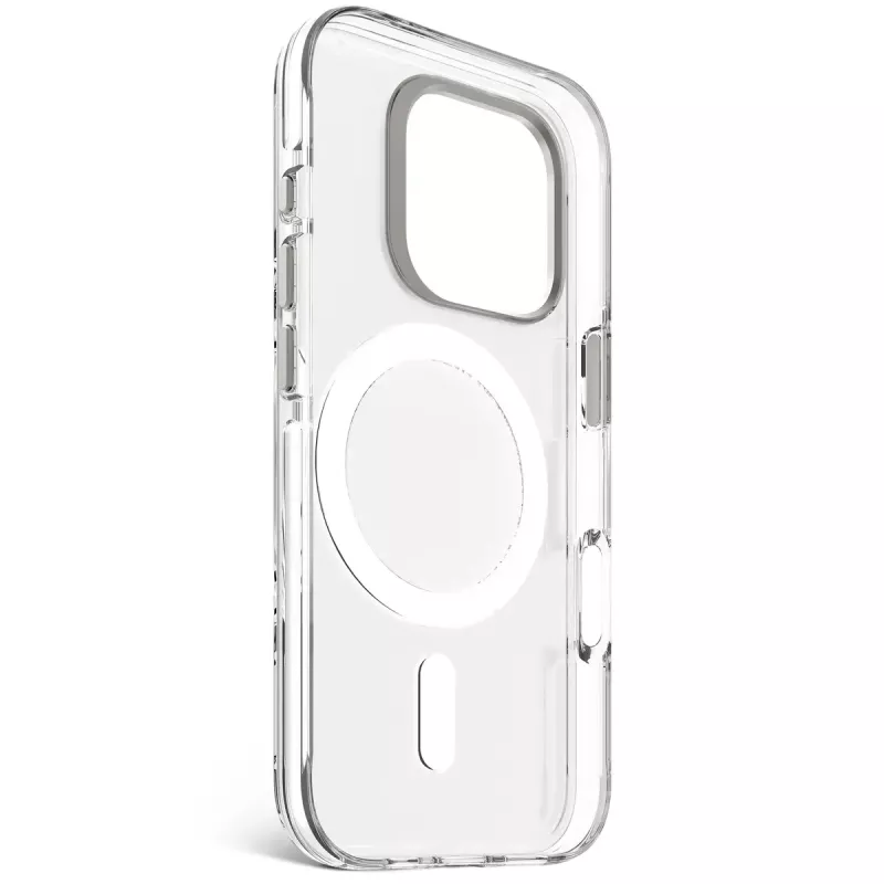 Handyhülle Decoded Clear Case für iPhone 16 Pro, Polycarbonat, transparent weiß, passend für 6,3 Zoll (16 cm)