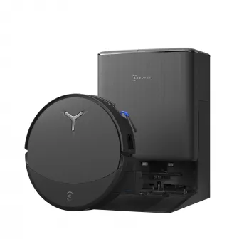 Saugroboter Ecovacs DEEBOT T90 PRO OMNI — beutelloser 0,25 L Staubbehälter, 350 Min. Laufzeit, Li‑Ion 4000 mAh, schwarz