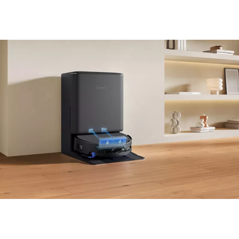 Saugroboter Ecovacs DEEBOT T90 PRO OMNI — beutelloser 0,25 L Staubbehälter, 350 Min. Laufzeit, Li‑Ion 4000 mAh, schwarz
