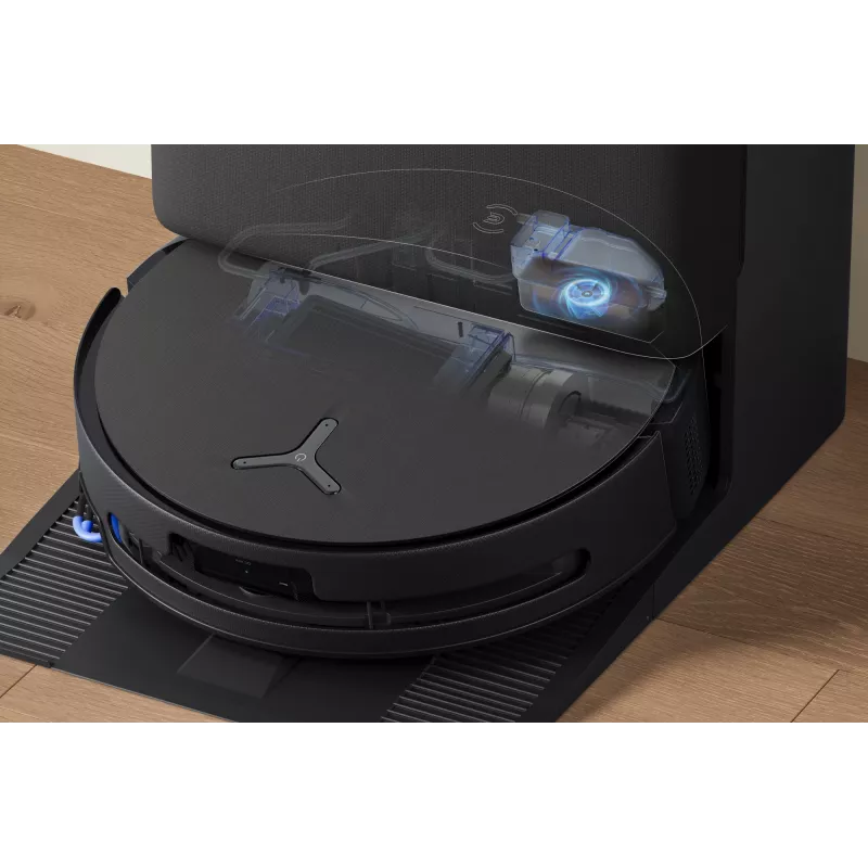 Saugroboter Ecovacs DEEBOT T90 PRO OMNI — beutelloser 0,25 L Staubbehälter, 350 Min. Laufzeit, Li‑Ion 4000 mAh, schwarz
