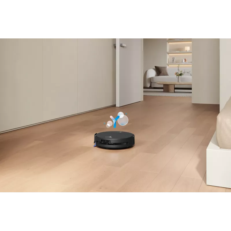 Saugroboter Ecovacs DEEBOT T90 PRO OMNI — beutelloser 0,25 L Staubbehälter, 350 Min. Laufzeit, Li‑Ion 4000 mAh, schwarz
