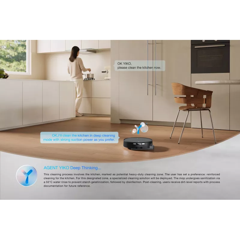 Saugroboter Ecovacs DEEBOT T90 PRO OMNI — beutelloser 0,25 L Staubbehälter, 350 Min. Laufzeit, Li‑Ion 4000 mAh, schwarz