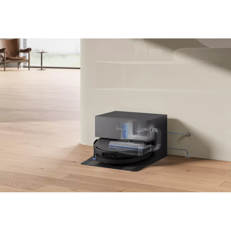 Saugroboter Ecovacs DEEBOT T90 PRO OMNI — beutelloser 0,25 L Staubbehälter, 350 Min. Laufzeit, Li‑Ion 4000 mAh, schwarz