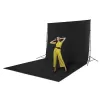 Fotohintergrund HAMA 00021160 Polyester Monochromatisch Schwarz 2940×6000 mm