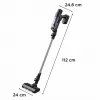 2-in-1-Stabstaubsauger Rowenta RH6A35 — kabellos, Lithium-Ionen, 140 W, beutellos, Zyklon-Technologie, lila/silber, LED-Bürste