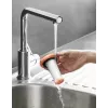 2-in-1-Stabstaubsauger Rowenta RH6A35 — kabellos, Lithium-Ionen, 140 W, beutellos, Zyklon-Technologie, lila/silber, LED-Bürste