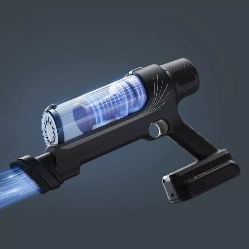 2-in-1-Stabstaubsauger Rowenta RH6A35 — kabellos, Lithium-Ionen, 140 W, beutellos, Zyklon-Technologie, lila/silber, LED-Bürste