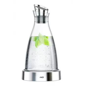 EMSA 505219 Karaffe/Krug/Flasche 1 L Edelstahl, Transparent