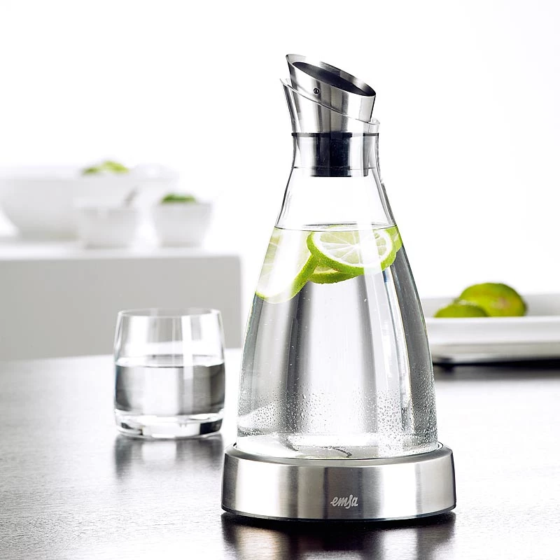EMSA 505219 Karaffe/Krug/Flasche 1 L Edelstahl, Transparent