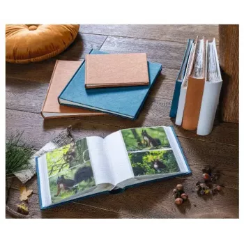 Hama faltiges Fotoalbum Blau 36 Blätter 10 x 15 Buchbindung