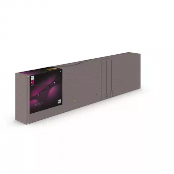 Smart Lighting Spot Philips Hue White and Colour Ambience Perifo Gerade Deckenbasis-Kit 4 Spots Bluetooth Schwarz