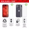 Displex Screen Protector + Case für Apple iPhone 15 Pro Max, Eco Montagerahmen, kratzfest