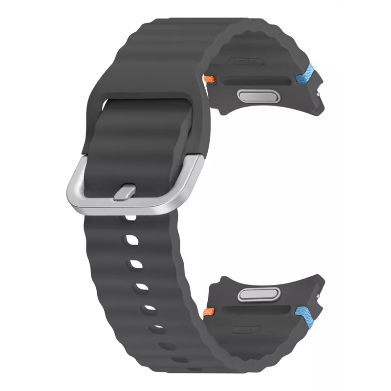 Samsung Sport-Armband (S/M) für Galaxy Watch 7, Armband, Smartwatch, Grau, Samsung, Galaxy Watch7/Watch6/Watch5 Pro/Watch4, Gummi