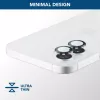 Cellularline Kamera-Linsenring - iPhone 16/16 Plus Gehärtetes Glas für Kamerataschutz