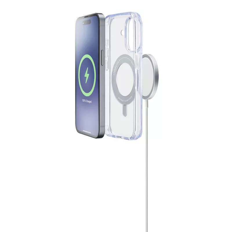 Cellularline Spin Mag - iPhone 16 Hülle mit drehbarem Ringhalter, kompatibel mit Magsafe-Ökosystem