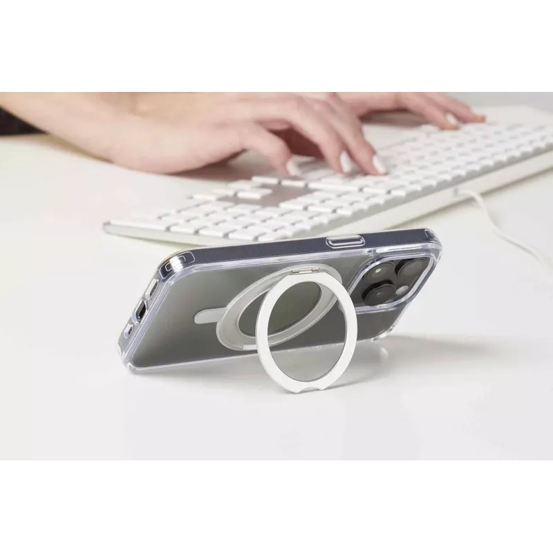 Cellularline Spin Mag - iPhone 16 Hülle mit drehbarem Ringhalter, kompatibel mit Magsafe-Ökosystem