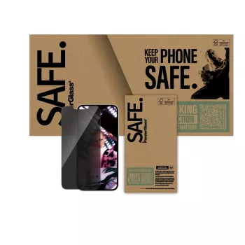 PanzerGlass SAFE. by ® Privacy Screen Protector iPhone 17e | 16e | 14 | 13 | 13 Pro | Ultra-Wide Fit