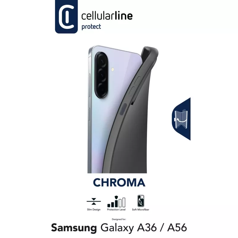 Cellularline Chroma – Galaxy A36/A56 Farbenfrohe weiche Gummihülle