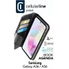 Cellularline Book Agenda – Galaxy A36/A56 Lederimitat-Buchhülle mit Magnetverschluss
