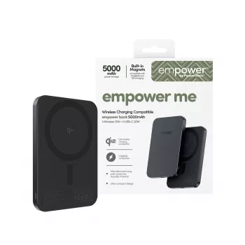 Powerbank PanzerGlass empower™ 5000mAh Space Schwarz tragbarer Ladegerät