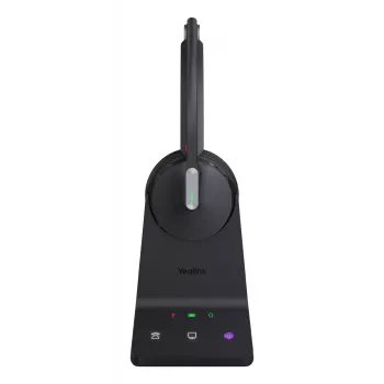 Kabelloses Mono-Headset Yealink WH64 Teams — Bluetooth, Supraaural, 20–20000 Hz, 150 m Reichweite, Schwarz