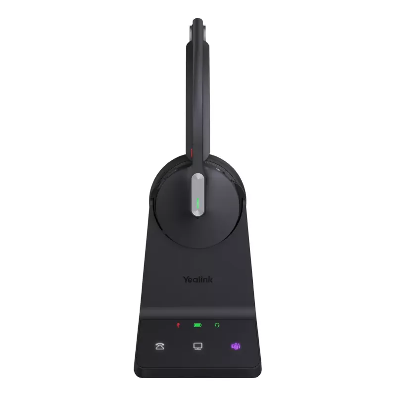Kabelloses Mono-Headset Yealink WH64 Teams — Bluetooth, Supraaural, 20–20000 Hz, 150 m Reichweite, Schwarz