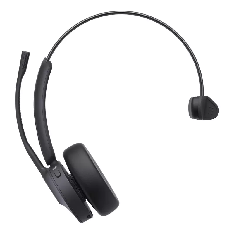 Kabelloses Mono-Headset Yealink WH64 Teams — Bluetooth, Supraaural, 20–20000 Hz, 150 m Reichweite, Schwarz