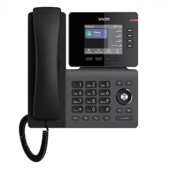 IP-Telefon Snom D810W — 3,36 Zoll IPS-Display, Gigabit Ethernet, WLAN (802.11a/b/g/n/ac), PoE, schwarz