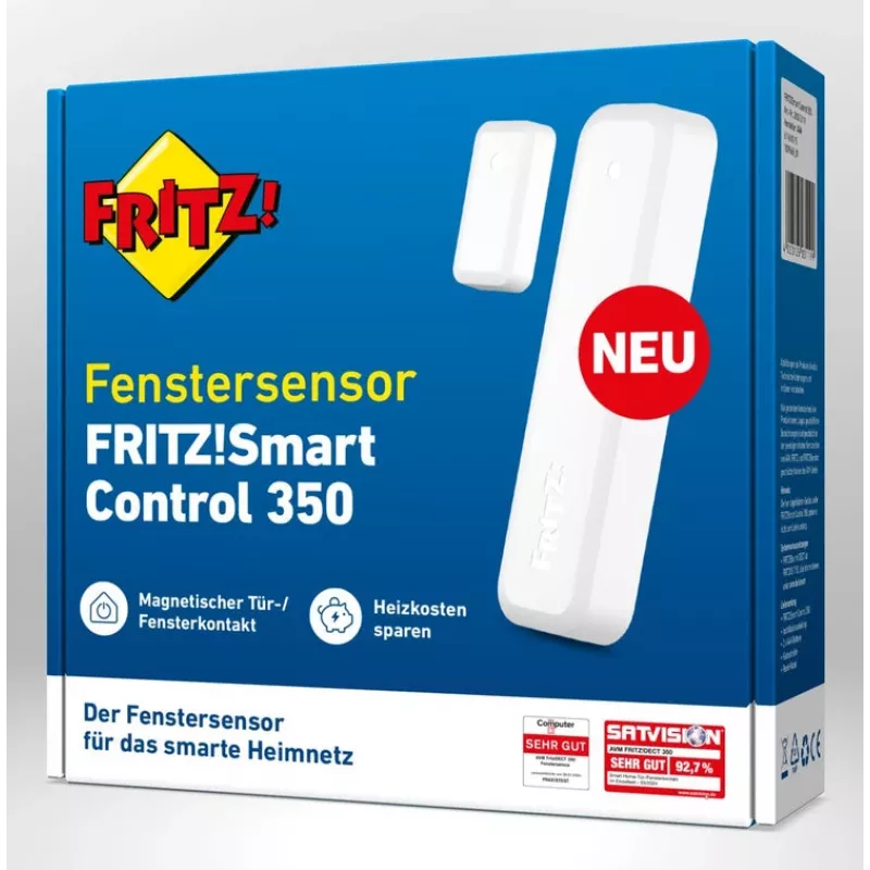 FRITZ Smart Control 350 Tür-/Fenstersensor Kabellos Tür/Fenster Weiß