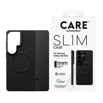 Schutzhülle PanzerGlass CARE SL1M für Samsung Galaxy S26 Ultra, Schwarz