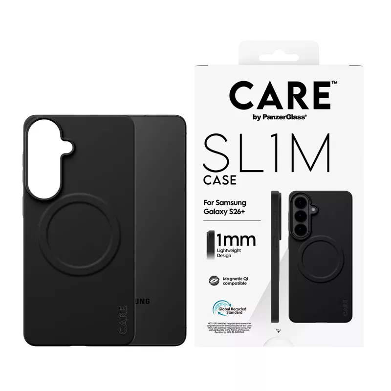 Schutzhülle PanzerGlass CARE SL1M für Samsung Galaxy S26+ in Schwarz (CR06231)