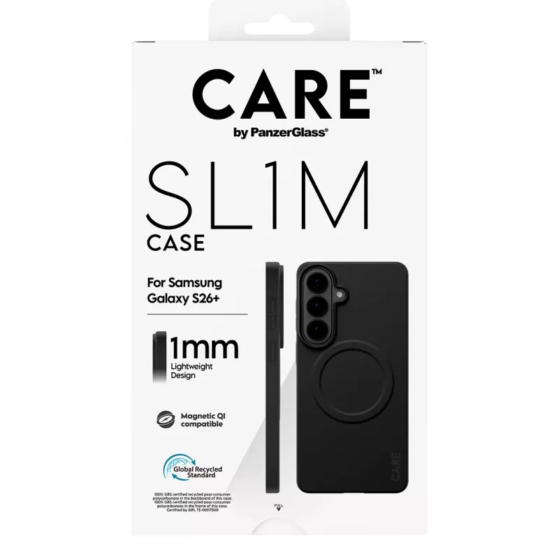 Schutzhülle PanzerGlass CARE SL1M für Samsung Galaxy S26+ in Schwarz (CR06231)