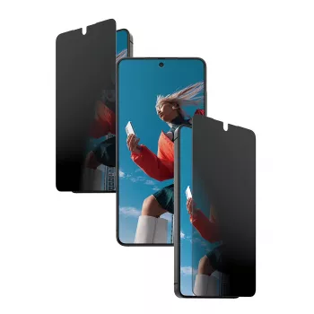 Displayschutz PanzerGlass 2-Way Privacy für Samsung New Galaxy S 2026, Ultra-Wide Fit, PET + Silikon, kratz- und stoßfest