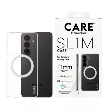 PanzerGlass CARE™ SL1M Klare Schutzhülle mit Qi für Samsung Galaxy S26+ (6,7 Zoll)