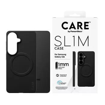 Schutzhülle PanzerGlass CARE SL1M für Samsung Galaxy S26, Schwarz