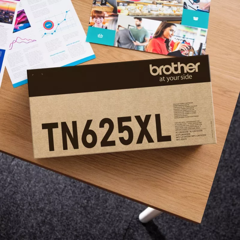 Tonerkartusche Brother TN-625XLY Original Gelb, 5.500 Seiten, 1 Stück