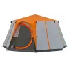 Coleman Zelt Cortes Octagon 8 — 8-Personen, Hartrahmen, 15,7 m², grau/orange