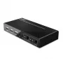 Lindy 2 Port HDMI 4K60, USB 2.0 und Audio KVM Switch, 4096 x 2160 Pixel, 4K Ultra HD, Schwarz