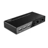 Lindy 2 Port HDMI 4K60, USB 2.0 und Audio KVM Switch, 4096 x 2160 Pixel, 4K Ultra HD, Schwarz