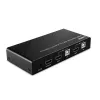 Lindy 2 Port HDMI 4K60, USB 2.0 und Audio KVM Switch, 4096 x 2160 Pixel, 4K Ultra HD, Schwarz