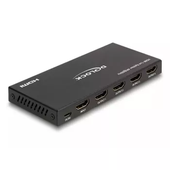DeLOCK HDMI Splitter 1 x HDMI Eingang auf 4 x HDMI Ausgang 4K 60 Hz