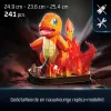 4D Build, Pokémon Charmander 3D-Modellbausatz, Pokémon-Figur, Kanto First Partner Collection, Schreibtischdeko, 241 Teile, ab 12 Jahren