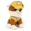 PAW Patrol GUND Offizieller Rubble in charakteristischer Bauarbeiter-Uniform Plüschtier, Stofftier für Kinder ab 1 Jahr, 15 cm