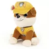 PAW Patrol GUND Offizieller Rubble in charakteristischer Bauarbeiter-Uniform Plüschtier, Stofftier für Kinder ab 1 Jahr, 15 cm