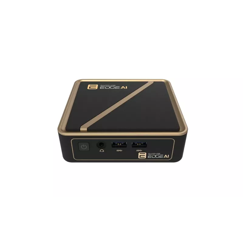 Mini-PC-Barebone Sapphire EDGE AI 340 mit DDR5-Arbeitsspeicher-Unterstützung und HDMI-Ausgang