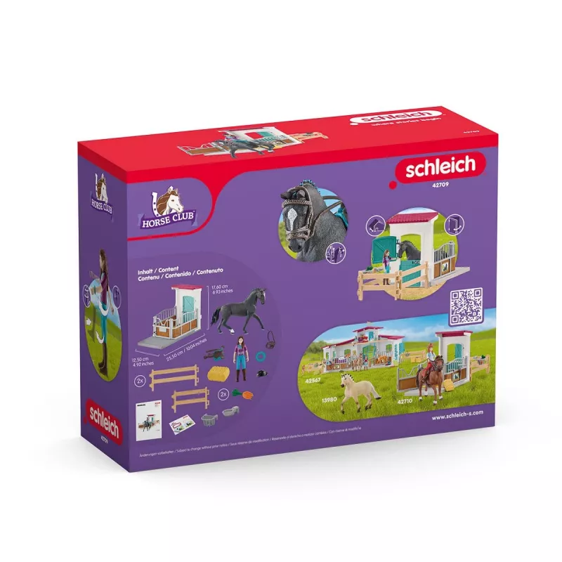 Spielzeug-Pferdebox-Set Schleich HORSE CLUB mit Lisa-Figur und Pferd Storm, Bauernhof-Spielset, empfohlenes Alter 5–12